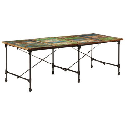 vidaXL Jedálenský stôl 220x90x77 cm recyklovaný masív