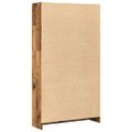 vidaXL Knižnica staré drevo 80x24x143 cm kompozitné drevo
