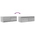 vidaXL TV skrinka sivý dub sonoma 80x31x25,5 cm spracované drevo