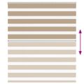 vidaXL Zebra roleta 125x150 cm šírka látky 120,9 cm polyester