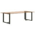vidaXL Nohy k jedálenskému stolu v tvare T, 2 ks, antracitové, 90x35x(72-73) cm, oceľ