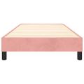 vidaXL Posteľný rám s boxspringom ružový 100x200 cm zamat