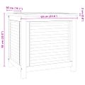 vidaXL Záhradný úložný box s vreckom 60x50x5 cm masívny teak