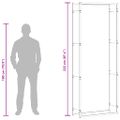 vidaXL Stojan na krbové drevo 80x28x222 cm nehrdzavejúca oceľ