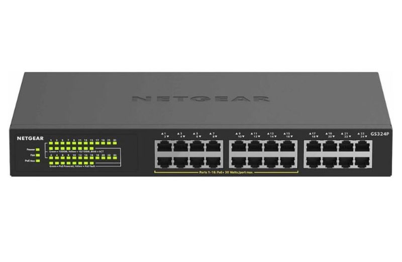 NETGEAR 24PT GIGE UNMNGED SWCH W/POE+