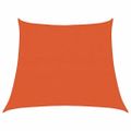 vidaXL Slnečná plachta 160 g/m² lichobežníková oranžová 3/4x3 m HDPE