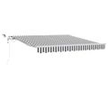 vidaXL Automaticky zaťahovacia markíza LED antracit a biela 300x250 cm
