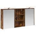 vidaXL Set kabinetov do kúpeľne 3 ks 126 x 16 x 62.5 cm