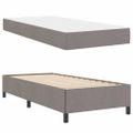 vidaXL Posteľ s pružinovým rámom Sivohnedá 90 x 200 cm látka