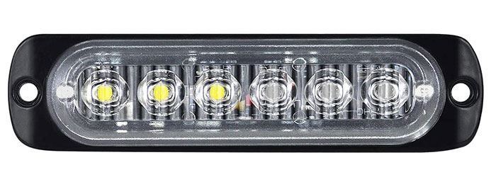 LED prídavné svetlo 12-24V/6W biele 6500K na karavany, lode, vozíky atď