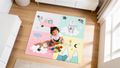 Vzdelávacia podložka pre deti, puzzle REBEL RBY-2252-4 120 x 120 Medvedík