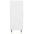vidaXL Komoda biela 34,5x34x90 cm spracované drevo