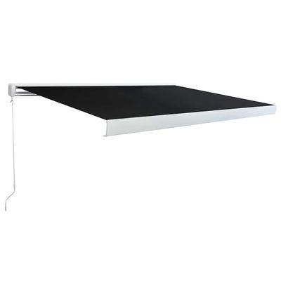 vidaXL Ručná kazetová markíza, 300 cm, antracitová