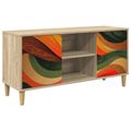 vidaXL TV skrinka BONN 102 x 33 x 50 cm Sonoma Kompozitné drevo