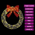 vidaXL Veniec 80 LED Teplá biela 92 x 92 x 9,5 cm Akryl