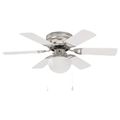 vidaXL Stropný ventilátor s osvetlením Ø 82 cm Biela
