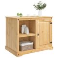 vidaXL Kuchynský ostrovný set 2 ks Medový vosk 112 x 77 x 91,5 cm