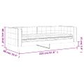 vidaXL Denná posteľ s matracom tmavozelená 80x200 cm zamat