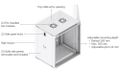 Ubiquiti UniFi 12U Rack Cabinet Wall 450 Perforated - Nástěnný rozvaděč, výška 12U, ventilátory, perforované dveře