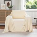 vidaXL Prikrývky na hodenie 6 ks Krémová 210 x 140 cm 2.48 kg Flís