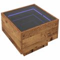 vidaXL Konferenčný stolík Staré drevo 40 x 40 x 30 cm Kompozitné drevo