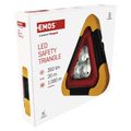 LED výstražný trojuholník EMOS P4010, nabíjací, COB LED + červená LED