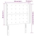 VidaXL Čelo postele hnedé 103x16x118/128 cm umelá koža