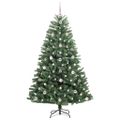 vidaXL Umelý Sklápací Vianočný Stromček Zelená 180 cm PVC a kov