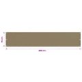 vidaXL Balkónová markíza sivohnedá 75x400 cm HDPE