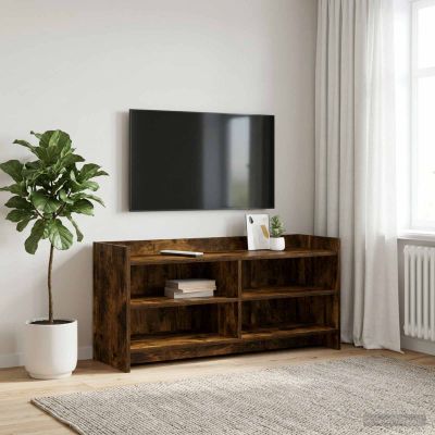 vidaXL TV skrinka 100 x 33 x 47 cm Dymový dub Kompozitné drevo