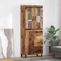 vidaXL Highboard 2 ks Staré drevo 69,5 x 34 x 180 cm Kompozitné drevo
