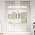 vidaXL Voile záclona 2 ks Piesková 260 x 140 cm Polyester