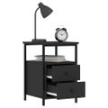 vidaXL Nočné stolíky 2 ks čierne 34x35,5x50 cm kompozitné drevo