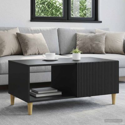 vidaXL Konferenčný stolík Čierna 90 x 50 x 40 cm Kompozitné drevo