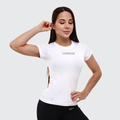Dámske tričko FIT White - GymBeam, veľkosť S