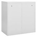 vidaXL Uzamykacie skrinky 5 ks bledosivé a zelené 90x45x92,5 cm oceľové