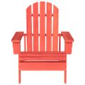 vidaXL Záhradná stolička Adirondack jedľový masív červená