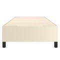 vidaXL Posteľný rám s boxspringom krémový 100x200 cm umelá koža