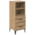 vidaXL Servírovacia skriňa dub artisan 34 x 34.5 x 90 cm