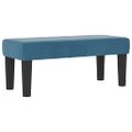 vidaXL Posteľ s pružinovým rámom Tmavo modrá 200 x 90 cm Zamat