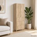 vidaXL Sada skríň 2 ks 66 x 34,5 x 90 cm Kompozitné drevo Dub sonoma