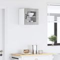 vidaXL Nástenný sklenený kabinet PORTO Betónová šedá 40 x 31 x 40 cm