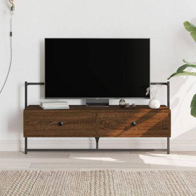 vidaXL TV skrinka nástenná hnedý dub 100,5x30x51 cm kompozitné drevo