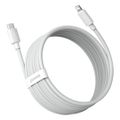 Baseus Simple Wisdom Súprava dátového kábla USB-C na Lightning PD 20W (2 ks/sada) 1,5 m biela