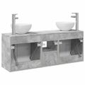 vidaXL Set kabinetov do kúpeľne 3 ks Betónovo sivá 49,5 x 35 x 63 cm