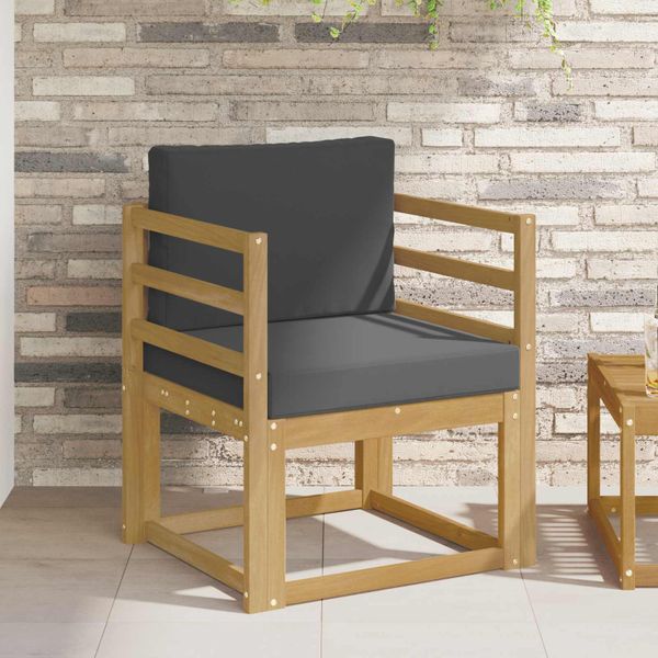 vidaXL 2 Kus Záhradná súprava gaučov Polyester Biela a antracitová