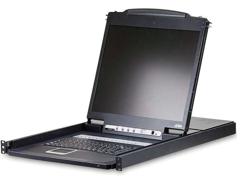 ATEN 16-port KVM PS/2+USB, OSD, rack, 19'' LCD