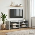 vidaXL TV skrinka 135 x 33 x 47 cm Betónovo sivá Kompozitné drevo