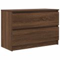 vidaXL TV skrinka hnedý dub 80x35x54 cm spracované drevo