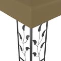 vidaXL Altánok 3x3 m, sivohnedý 180 g/m²